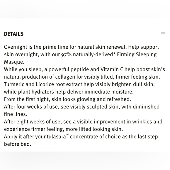 🌿 AVEDA tulasara™ firming sleeping masque - Picture 6 of 7